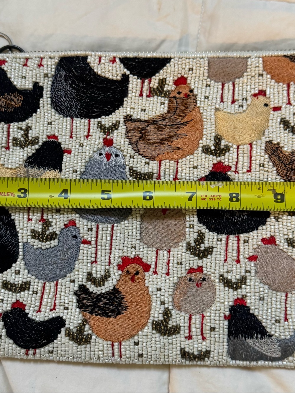 Anthropology Maeve Fiona Large Chicken Rooster Beaded Clutch - Picture 2 of 10
